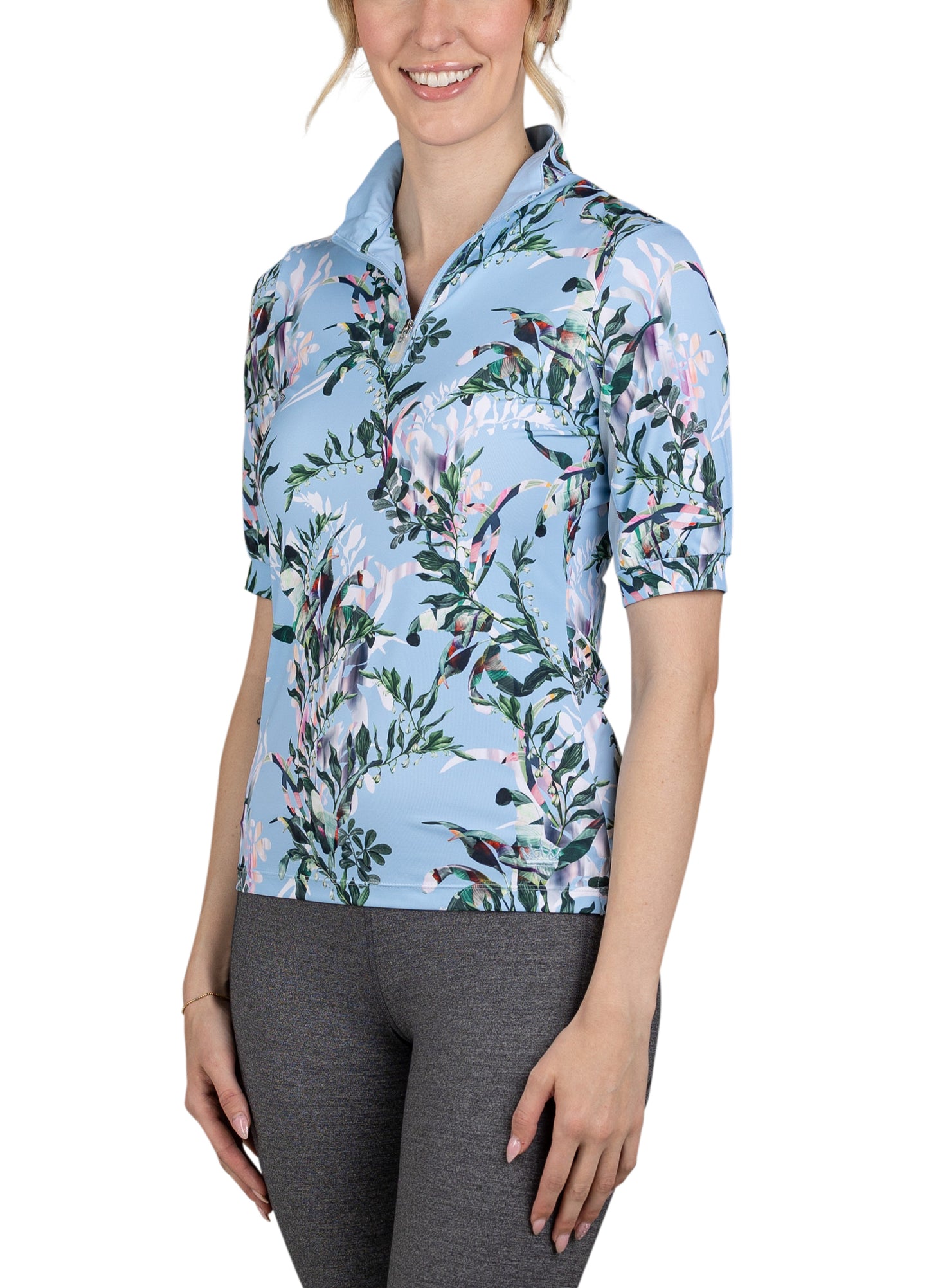 Elbow Sleeve Canal Blue Floral