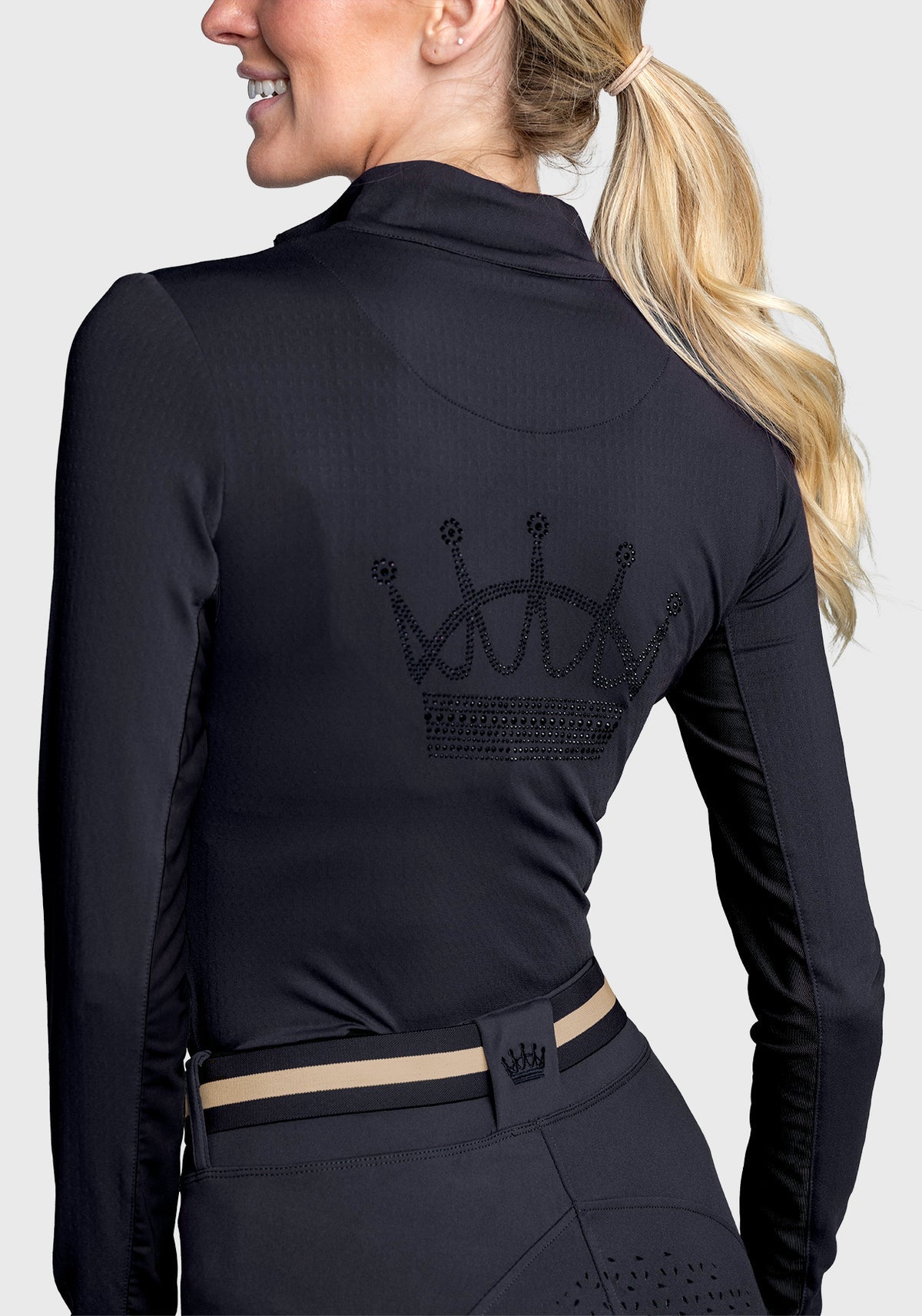 Kastel Denmark Long Sleeve Black Crystal Crown