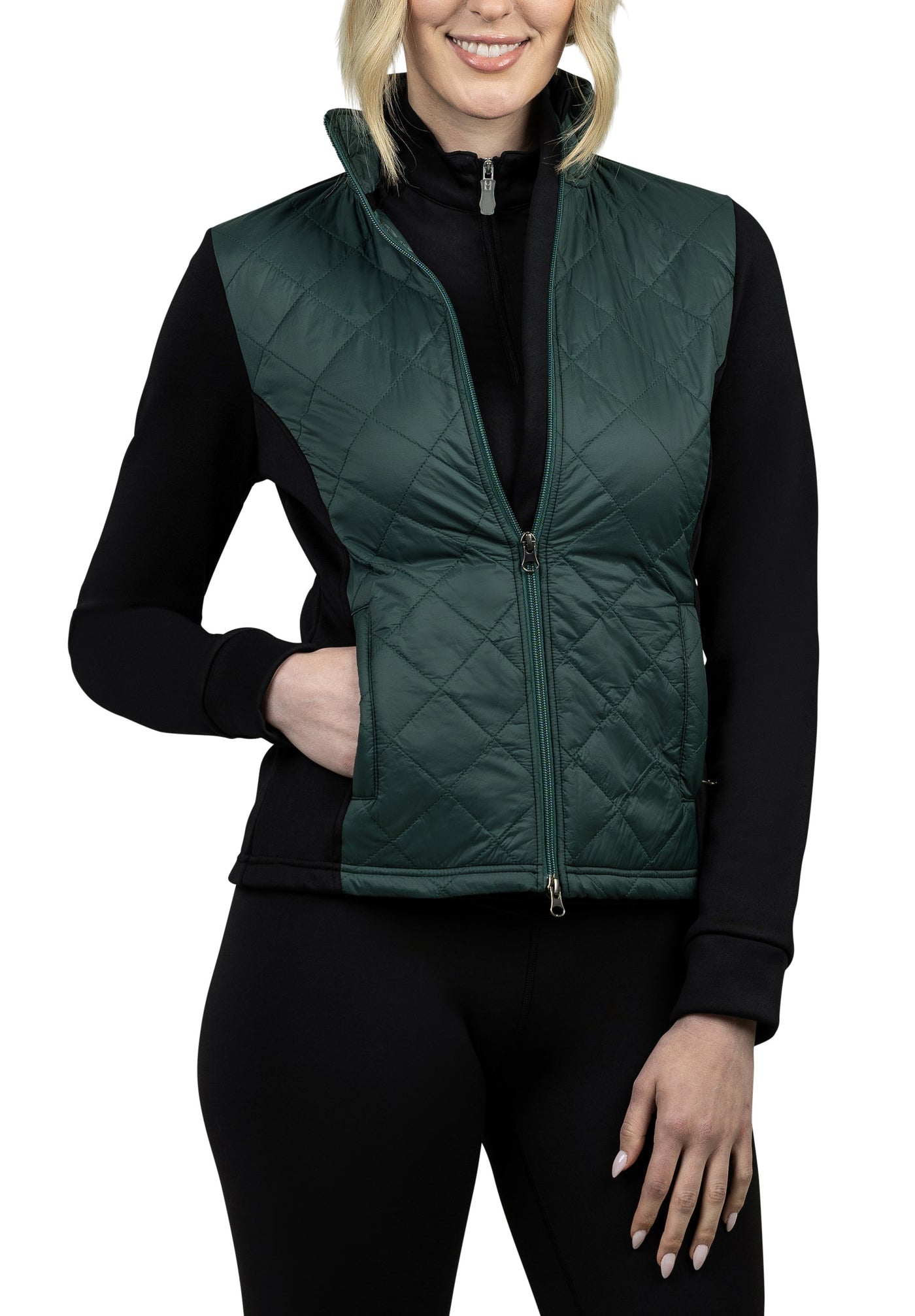 Kastel Denmark Forest Green and Black Jacket