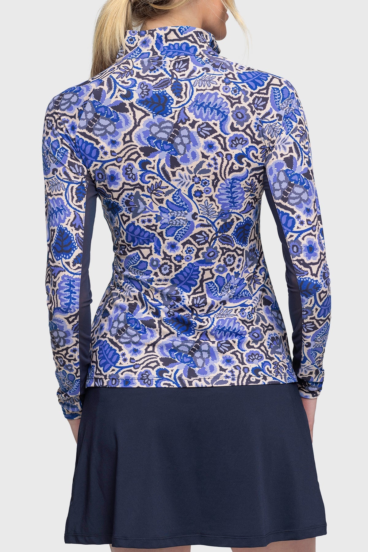 Kastel Denmark Long Sleeve Navy Foliage