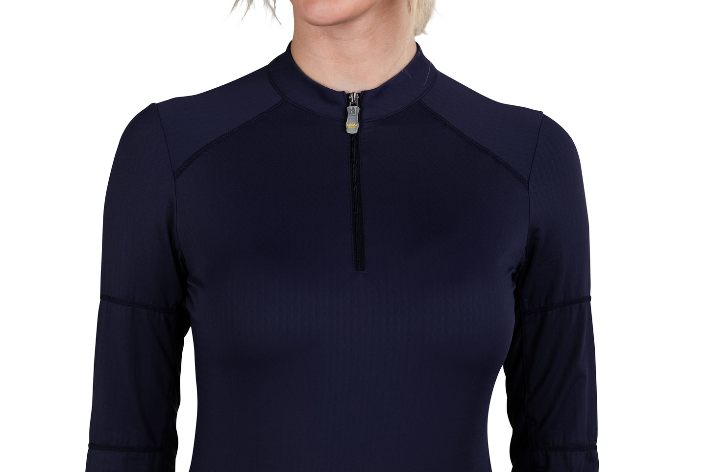 Kastel Denmark Long Sleeve Top Navy Panelled