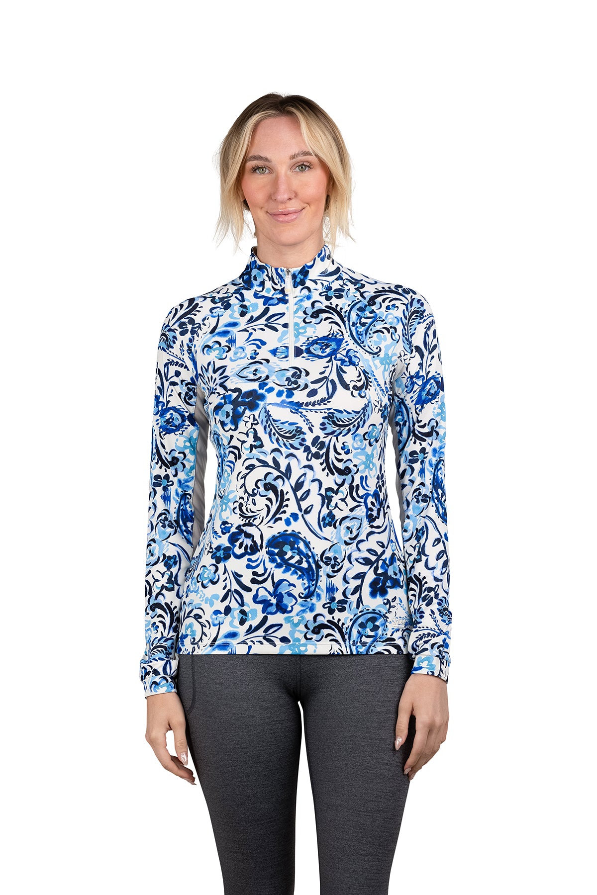 Kastel Denmark Long Sleeve Blue Ikat