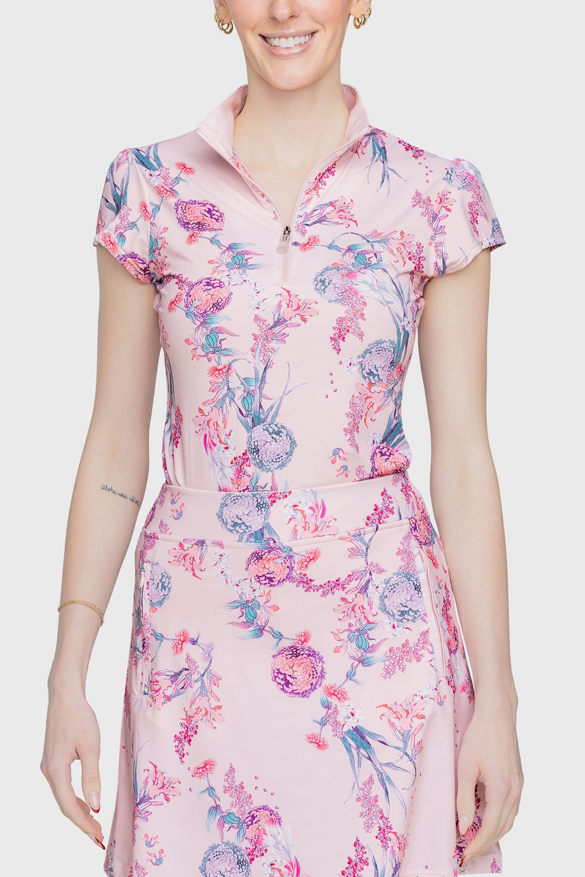 Kastel Denmark Cap Sleeve Pink Tea Garden