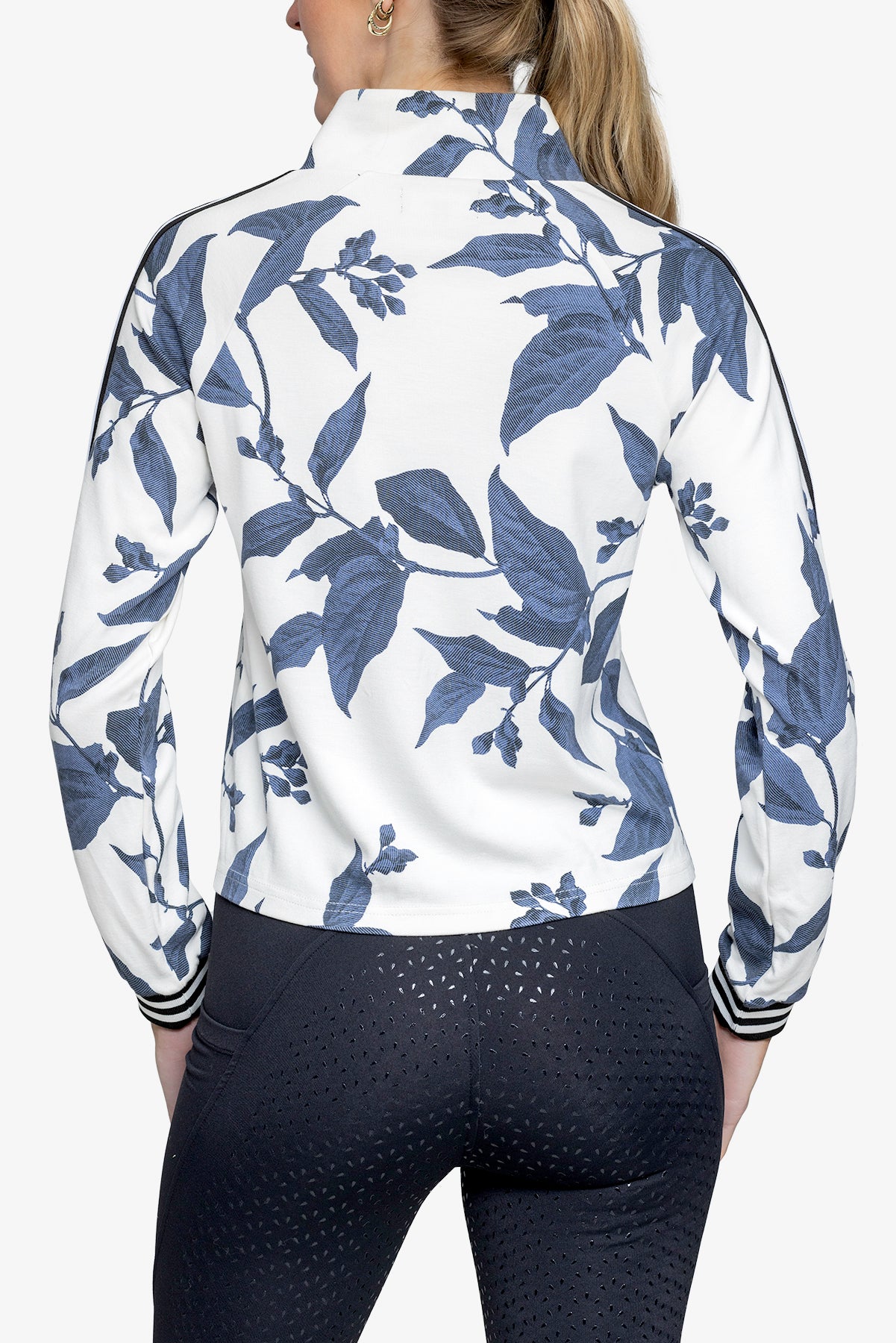 Kastel Denmark Track Jacket Indigo Lithograph Leaf