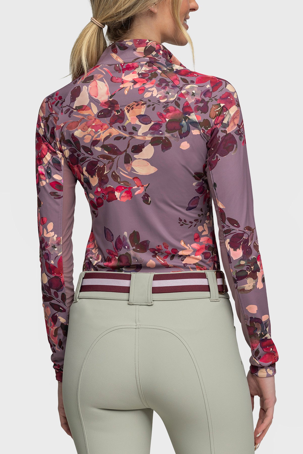 Kastel Denmark Long Sleeve Dusty Mauve Watercolour Floral
