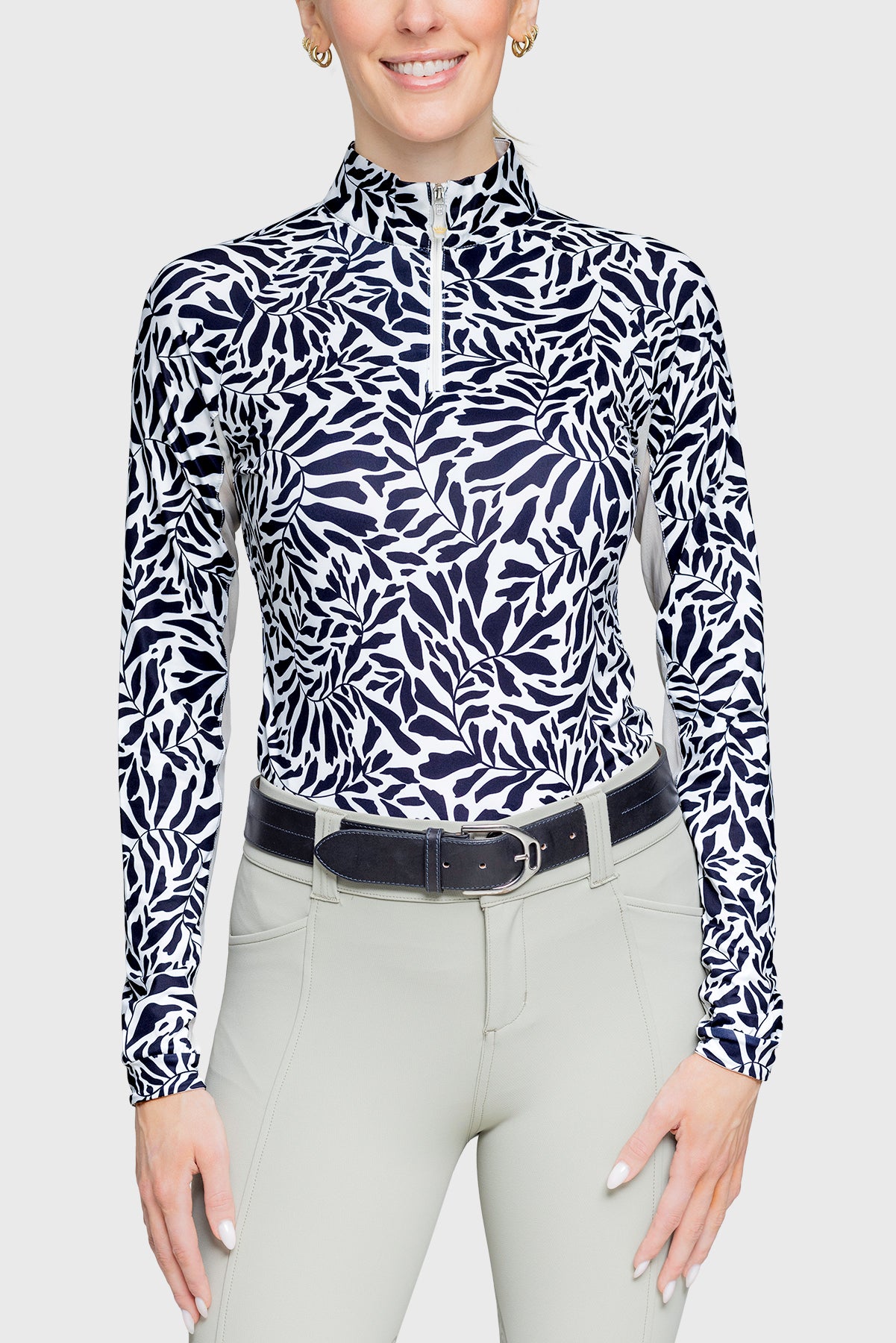 Kastel Denmark Long Sleeve Black and White Climbing Vine