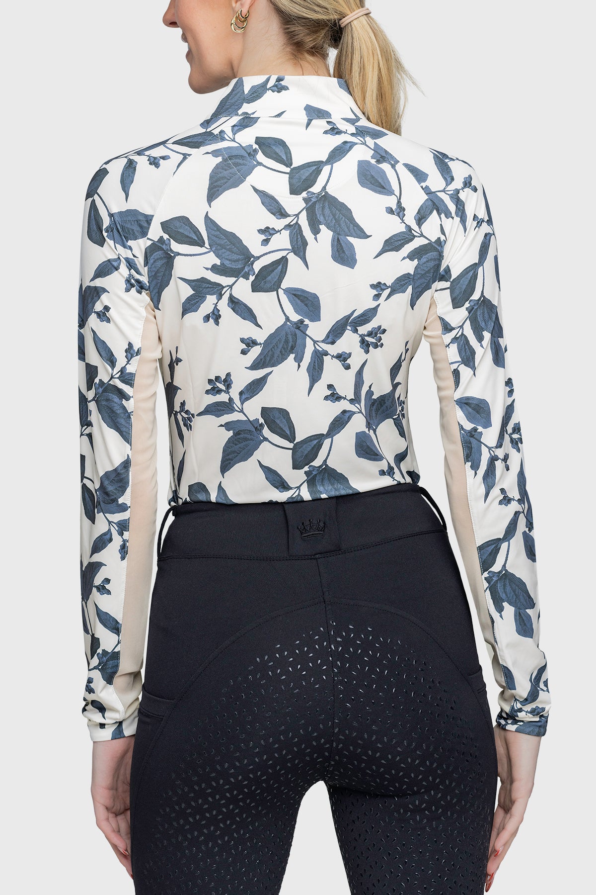 Kastel Denmark Long Sleeve Indigo Lithograph Leaf