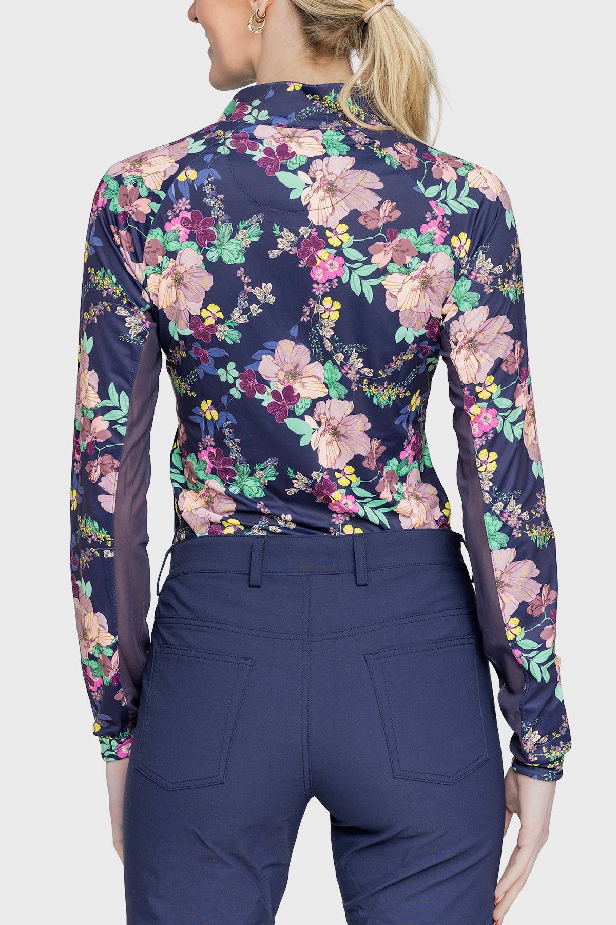 Kastel Denmark Long Sleeve Navy Lush Garden