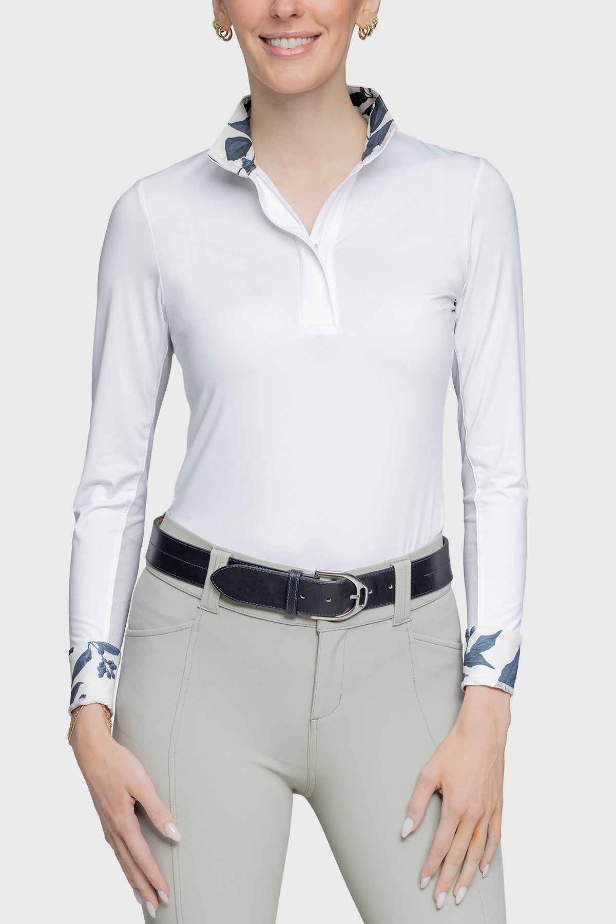 Kastel Denmark Show Shirt Indigo Lithograph Leaf