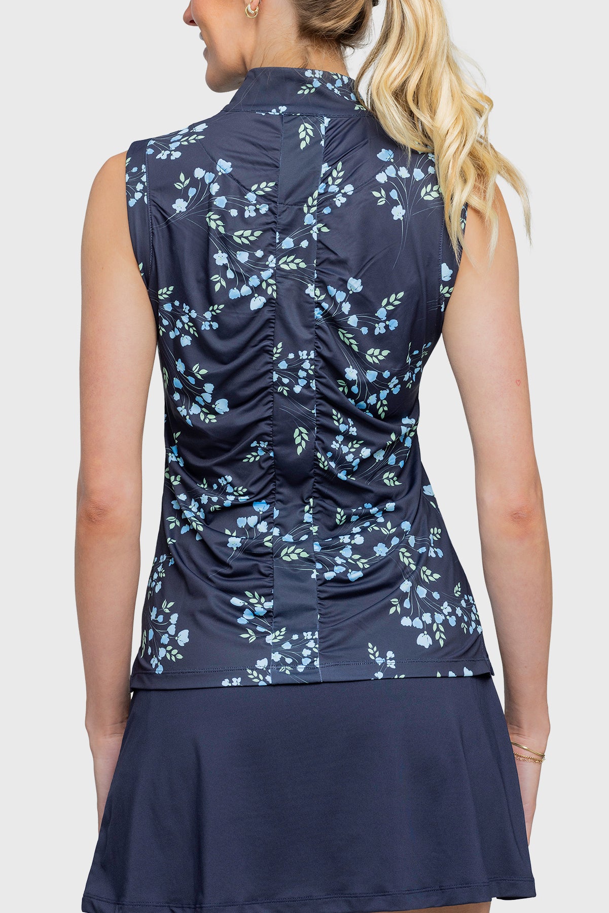 Kastel Denmark Tank Sleeve Navy Rosebuds