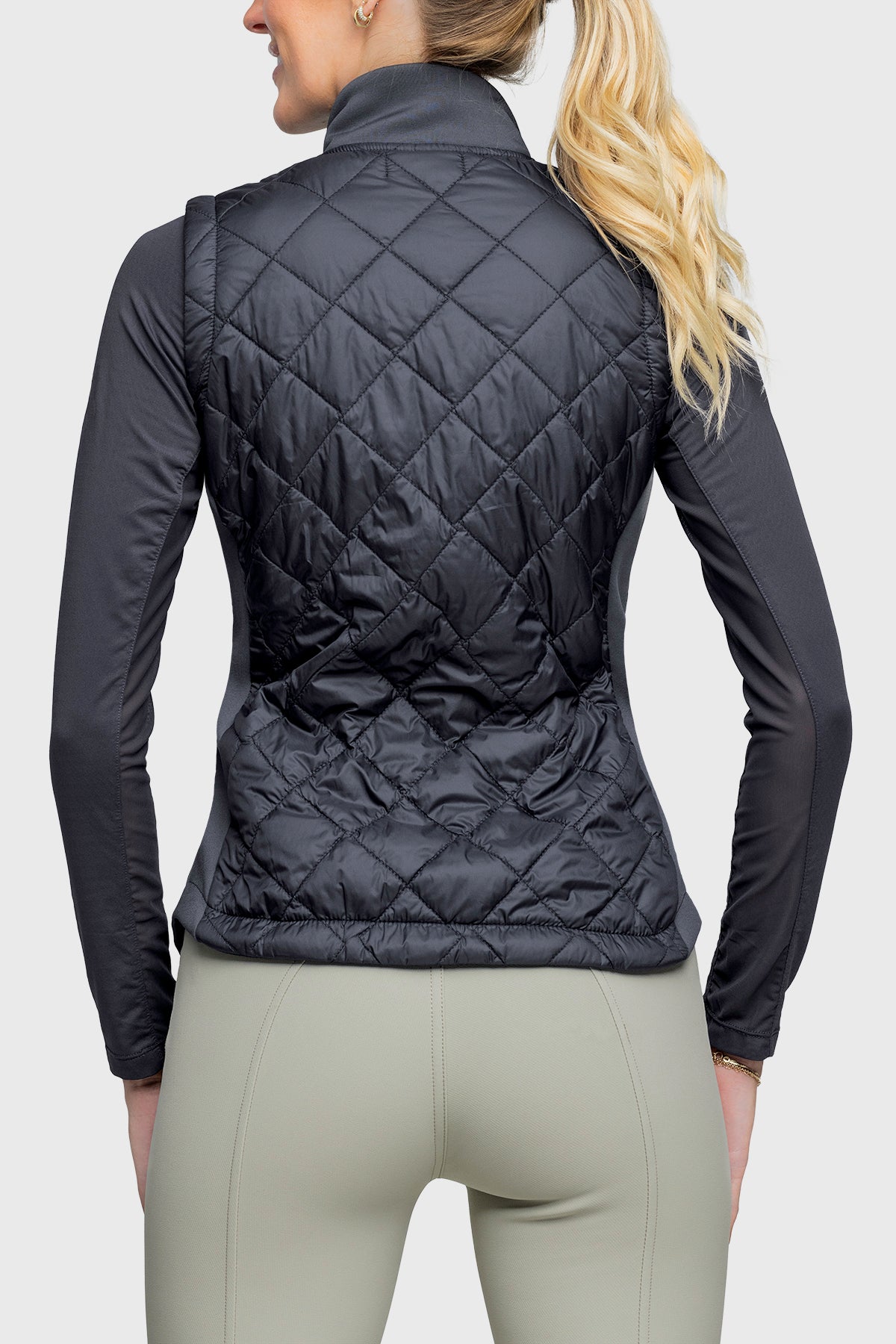 Kastel Denmark Full Zip Black Quilted Vest