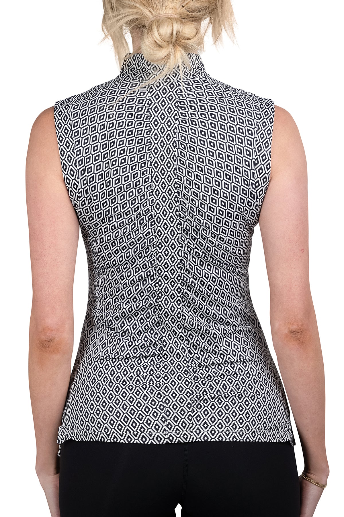 Kastel Denmark Tank Sleeve Black and White Ruche Back