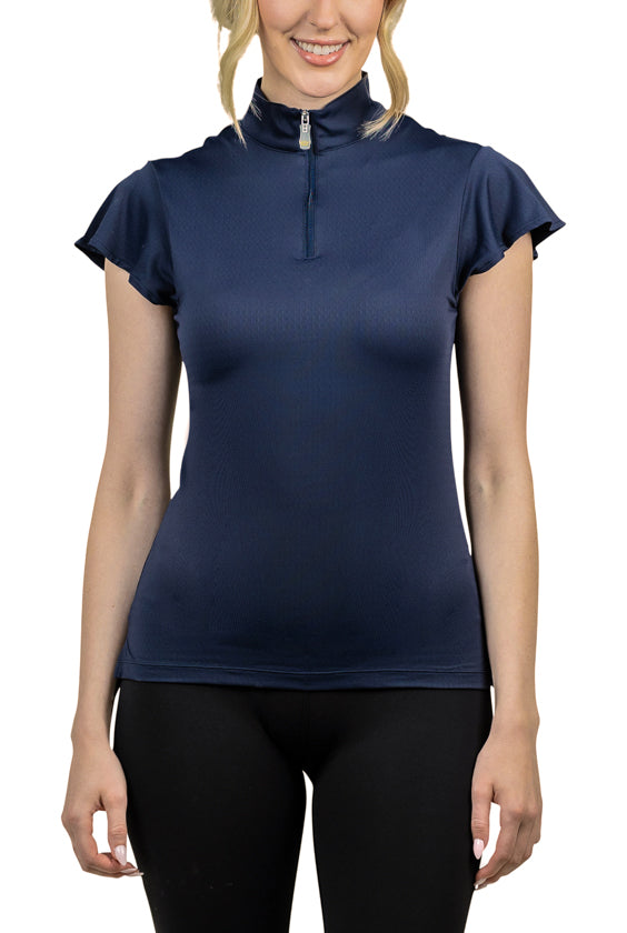 Kastel Denmark Navy Flutter Sleeve Large Only