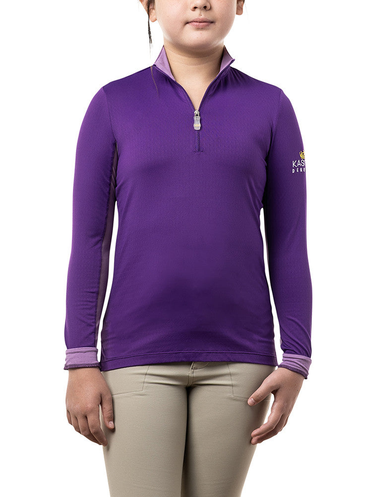 Kastel Denmark Kids Long Sleeve Purple with Light Purple Trim