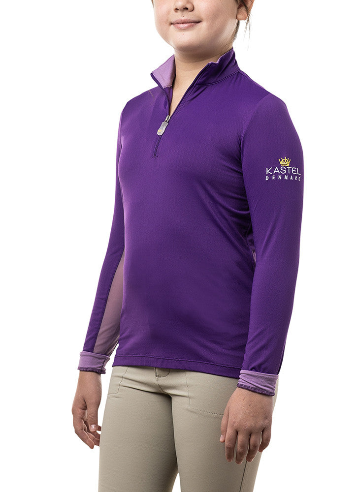 Kastel Denmark Kids Long Sleeve Purple with Light Purple Trim