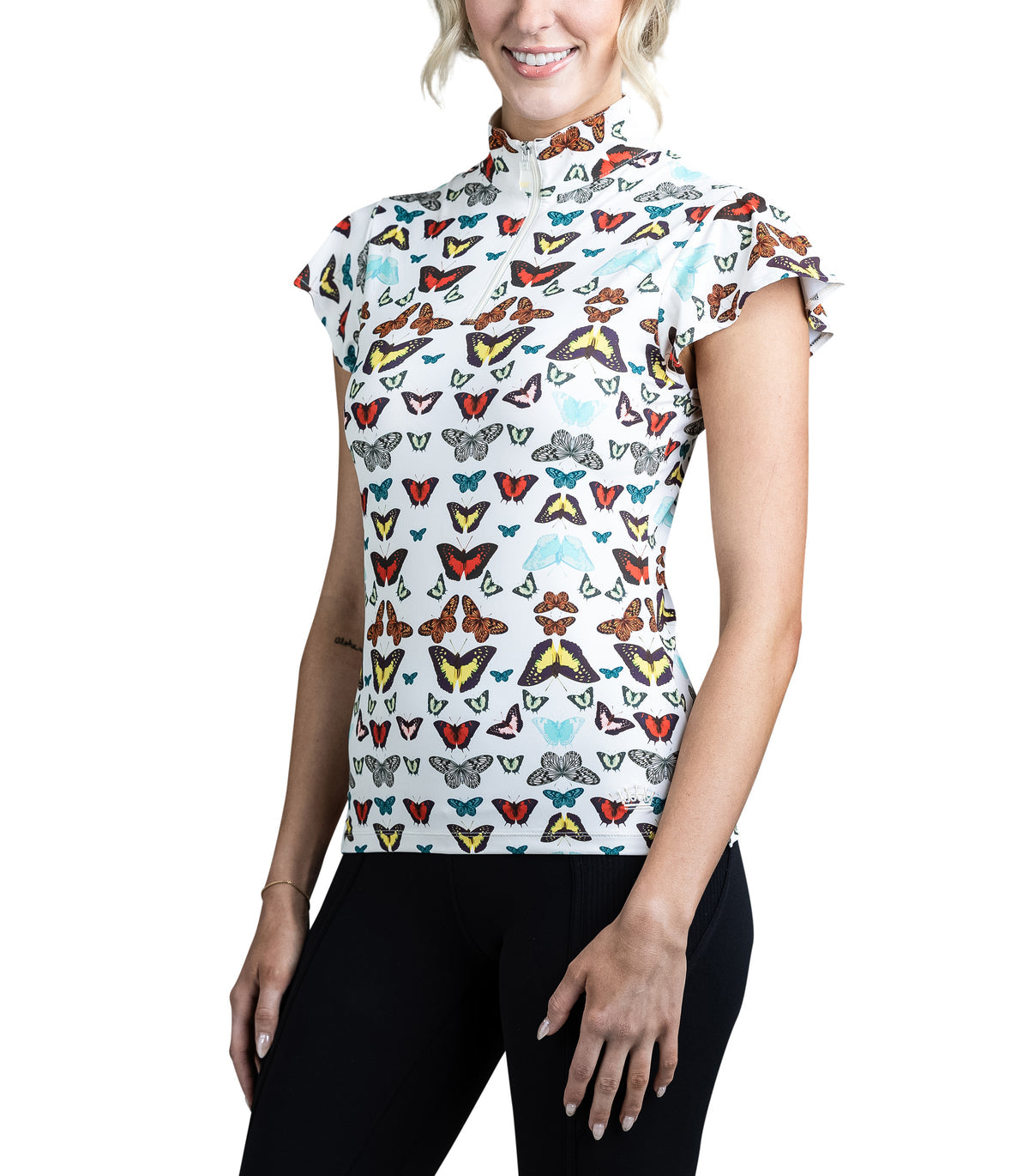 Cream Butterfly Flutter Sleeve