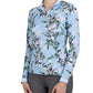 Long Sleeve Canal Blue Floral