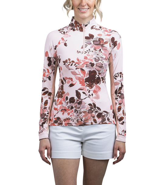 Coral Watercolour Long Sleeve