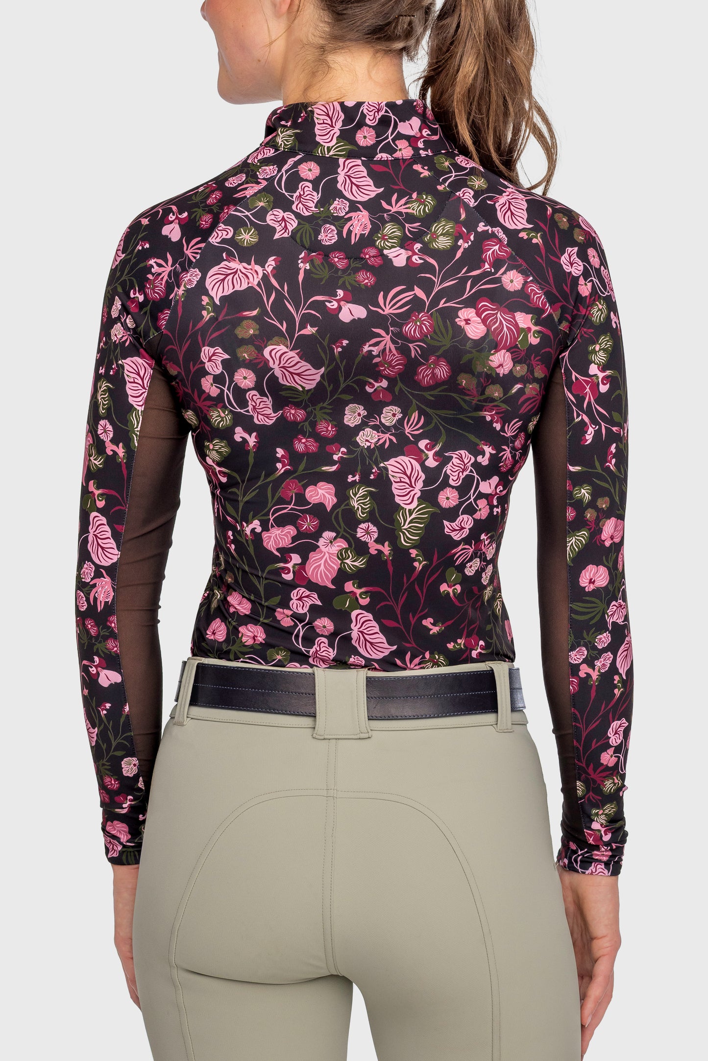 Kastel Denmark Black Modern Begonia Long Sleeve 1/4 Zip Sun Shirt XSmall Only