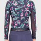 Kastel Denmark Long Sleeve Navy Garden Blooms 1/4 Zip Sun Shirt