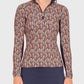 Kastel Denmark Long Sleeve Navy Plumes 1/4 Zip Sun Shirt