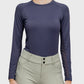 Kastel Denmark Long Sleeve Solid Crew Neck Navy