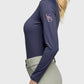Kastel Denmark Long Sleeve Solid Crew Neck Navy