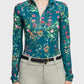 Kastel Denmark Long Sleeve Teal Botanical