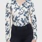 Kastel Denmark Long Sleeve Indigo Lithograph Leaf