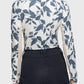 Kastel Denmark Long Sleeve Indigo Lithograph Leaf