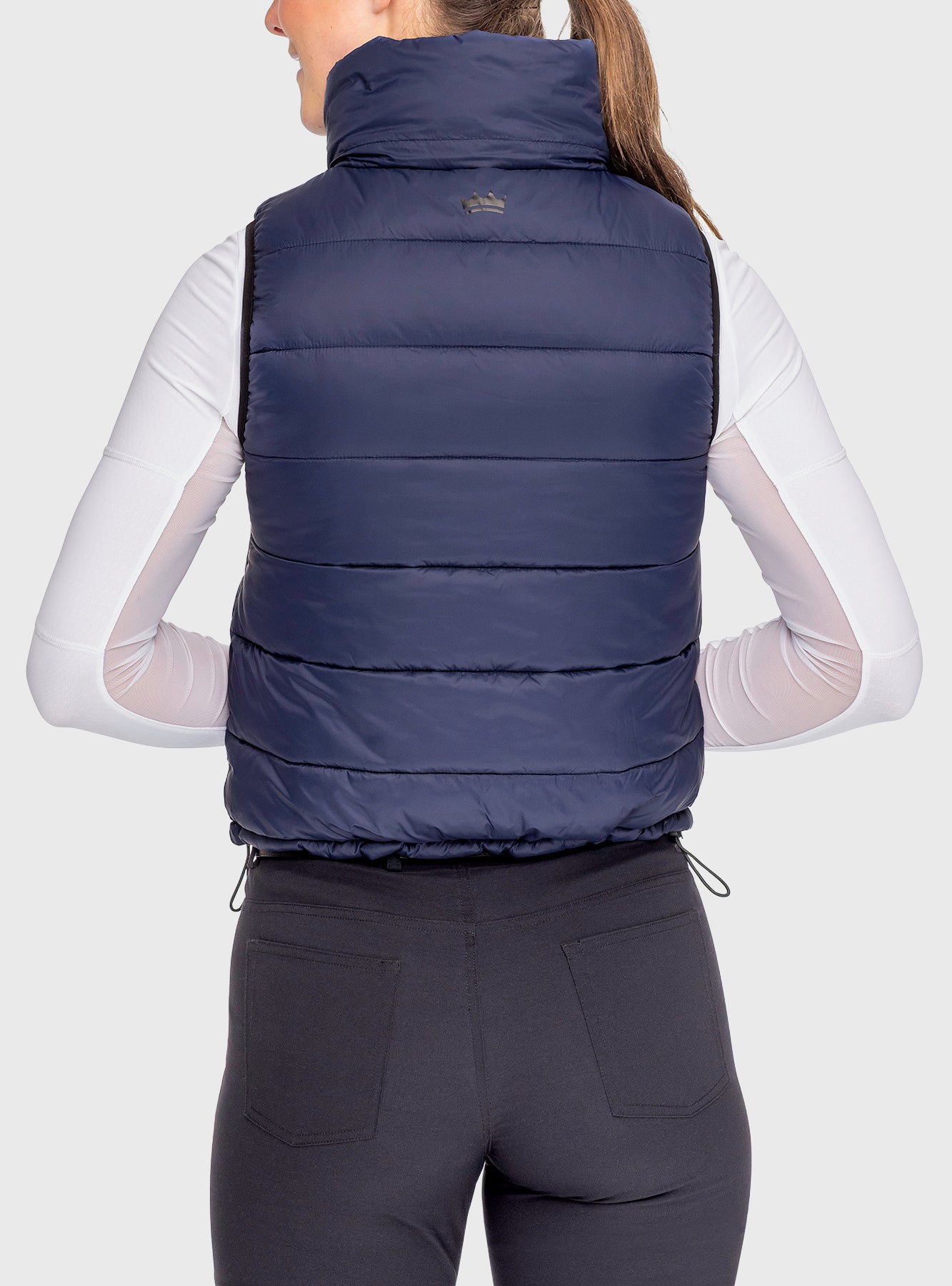 Kastel Denmark Navy and Black Reversible Quilted Puffer Vest