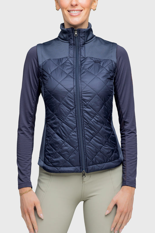 Kastel Denmark Quilted Vest Navy