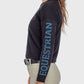 Kastel Denmark Black with Sailor Blue "Equestrian" Crewneck Sweater