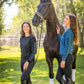 Kastel Denmark Sailor Blue with Black "Equestrian" Crewneck Sweater