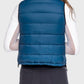 Kastel Denmark Sailor Blue French Tulip & Solid Reversible Puffer Vest