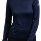Kastel Denmark Long Sleeve Navy Shirred Raglan