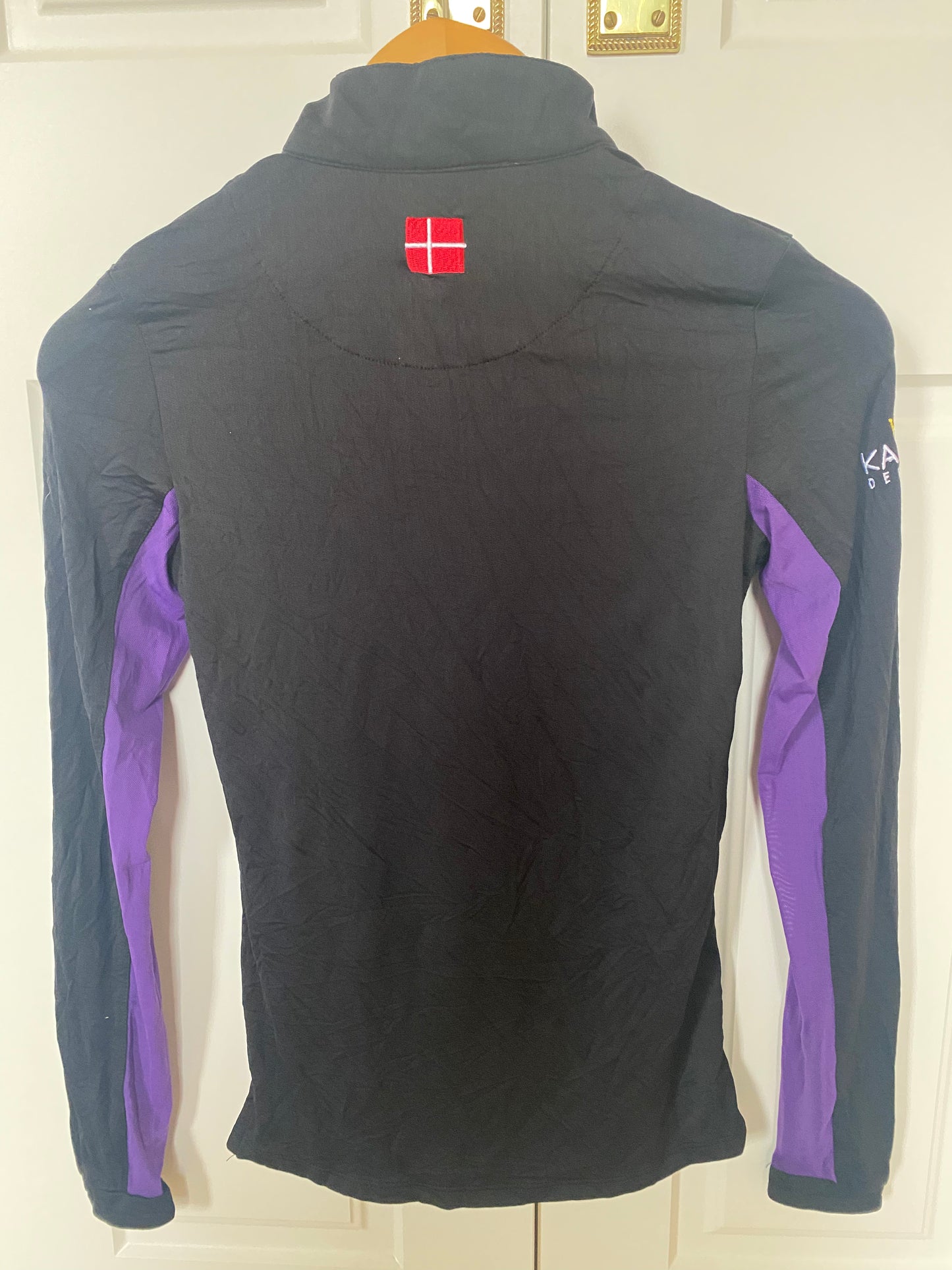 Kastel Denmark Long Sleeve Black with Purple Trim