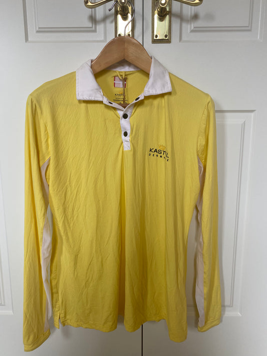 Kastel Denmark Long Sleeve Yellow with White Polo Style Collar